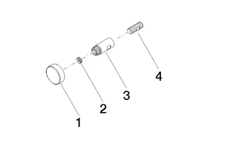 Dornbracht Zugstange ET 90310913900 D 26 x 47,3 mm Platin gebürstet – Bild 2