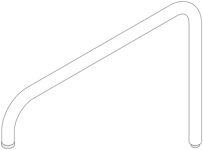 Dornbracht Auslauf ERSATZTEILE 04282210120 447,5 x 30 x 297 mm Chrom