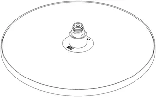 Dornbracht Regenbrause rund ERSATZTEILE 04120509100 D 300 mm Chrom