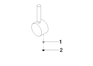 Dornbracht Griff ERSATZTEILE 90206600700 52 x 35 x 117 mm Chrom – Bild 2