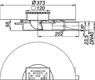 Bodenablauf DallDrain Pure Plan OM, DN 40, 120 x 120 mm – Bild 5