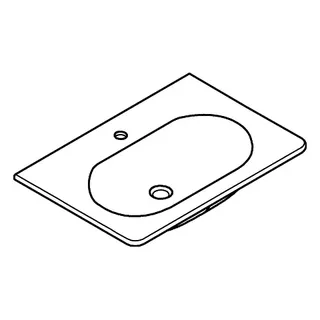 GROHE Waschtisch Essence Keramik 39564 700x485 mm PureGuard alpinweiß – Bild 3
