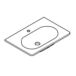 GROHE Waschtisch Essence Keramik 39564 700x485 mm PureGuard alpinweiß – Bild 4