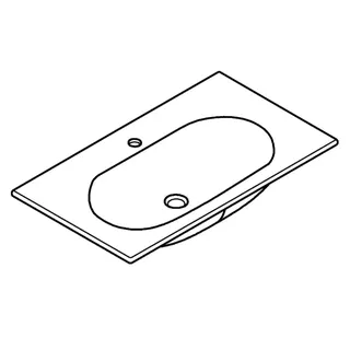 GROHE Möbelwaschtisch Essence Keramik 39567 800x460 mm PureGuard alpinweiß – Bild 3