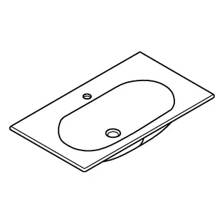 GROHE Möbelwaschtisch Essence Keramik 39567 800x460 mm PureGuard alpinweiß – Bild 4
