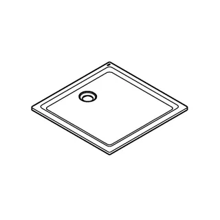 GROHE Universal Duschwanne 39301 aus Acryl 900 x 900 mm alpinweiß – Bild 4