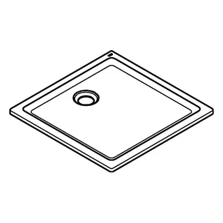 GROHE Universal Duschwanne 39302 aus Acryl 800 x 800 mm alpinweiß – Bild 3