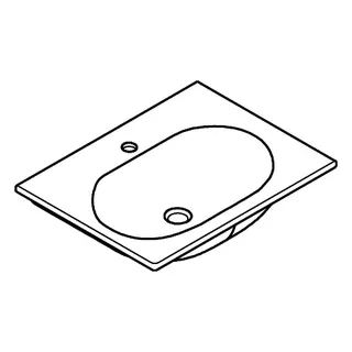 GROHE Möbelwaschtisch Essence Keramik 39568 600x460 mm PureGuard alpinweiß – Bild 4