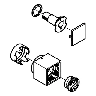 GROHE Absperrgriff 49092 für Aquadimmer für THM-Fertigmontagesets chrom – Bild 3