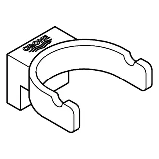 GROHE Bademantelhaken Selection 41049 doppelt nickel – Bild 4