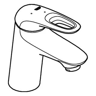 GROHE EH-Waschtisch-Batt. Eurostyle 23930_3 S-Size MST kalt PO Abl.grt. H.o. chrom – Bild 3