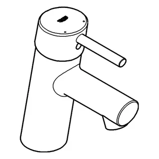GROHE EH-Waschtisch-Batterie Concetto 23931_1 S-Size Push-open Ablaufgarnitur chrom – Bild 3