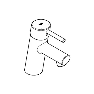GROHE EH-Waschtisch-Batterie Concetto 23931_1 S-Size Push-open Ablaufgarnitur chrom – Bild 4