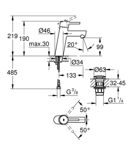 GROHE EH-Waschtisch-Batterie Concetto 23932_1 M-Size Push-open Ablaufgarnitur chrom – Bild 5