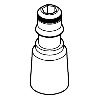 GROHE Anschlussnippel 03720 für Freehander chrom – Bild 3