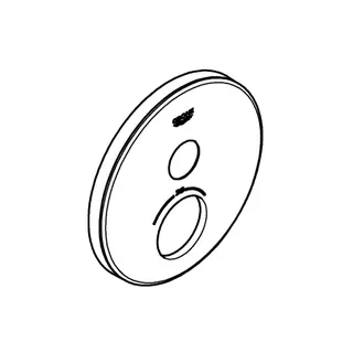 GROHE Rosette 49031 rund für SmartControl moon white – Bild 3