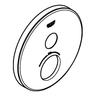 GROHE Rosette 49031 rund für SmartControl moon white – Bild 4