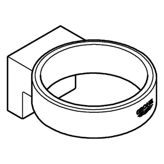 GROHE Halter Selection 41027 für Glas/Seifenspender nickel – Bild 3