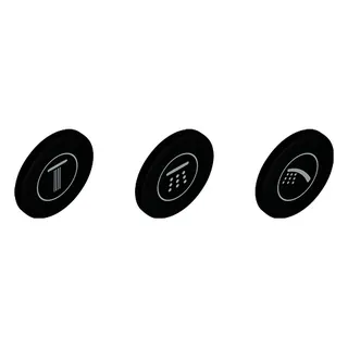 GROHE Symbolkappen 14079 für SmartControl Aufputzarmaturen