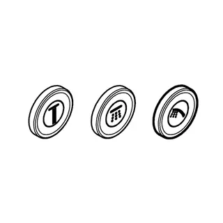 GROHE Symbolkappen 14079 für SmartControl Aufputzarmaturen – Bild 4