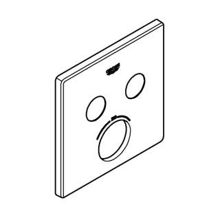 GROHE Rosette 49039 für SmartControl UP-THM mit 2 ASV supersteel – Bild 3