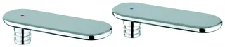 GROHE Griffpaar 48305 Markierung blau/rot für Veris chrom