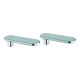 GROHE Griffpaar 48305 Markierung blau/rot für Veris chrom – Bild 2