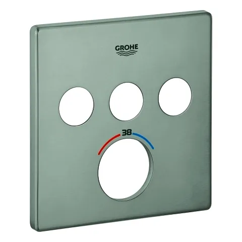 GROHE Rosette 49042 für SmartControl UP-THM eckig mit 3 ASV supersteel