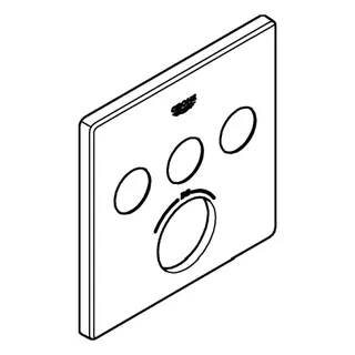 GROHE Rosette 49042 für SmartControl UP-THM eckig mit 3 ASV supersteel – Bild 4