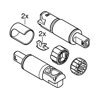 GROHE Stossdämpfer 49535 für Cube Ceramic WC-Sitz SoftClose – Bild 4