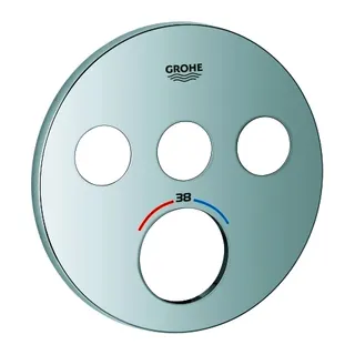 GROHE Rosette 49035 für SmartControl UP-THM rund mit 3 ASV chrom – Bild 2