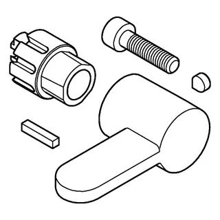GROHE Mischhebel 42401 chrom – Bild 4