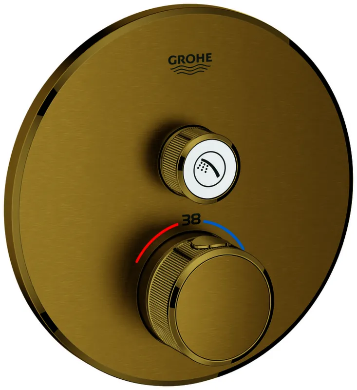 GROHE Thermostat Grohtherm SmartControl 29118 FMS rund 1 ASV cool sunrise geb.