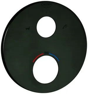 GROHE Rosette 49075 rund für THM-FMS hard graphite gebürstet