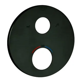 GROHE Rosette 49075 rund für THM-FMS hard graphite gebürstet – Bild 2