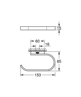 GROHE WC-Papierhalter Selection 41068 ohne Deckel nickel – Bild 5