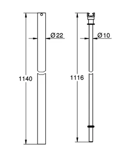GROHE Ersatzrohr 48514 für Duschsysteme 15cm länger als Originalrohr chrom – Bild 5