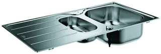 GROHE Edelstahlspüle K200 31564_1 mit 1,5 Becken Abtropffläche 965x500mm