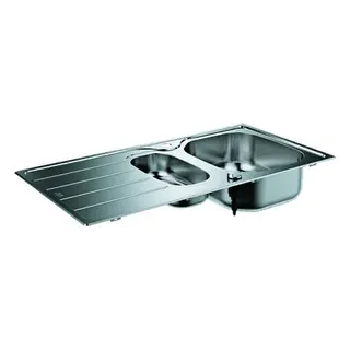 GROHE Edelstahlspüle K200 31564_1 mit 1,5 Becken Abtropffläche 965x500mm – Bild 2