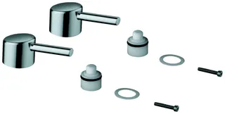 GROHE Griffpaar 48310 Markierung blau/rot für Concetto chrom – Bild 2