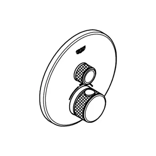 GROHE Thermostat Grohtherm SmartControl 29118 FMS rund 1 ASV warm sunset – Bild 3