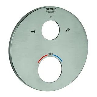 GROHE Rosette 49075 rund für THM-Fertigmontagesets supersteel – Bild 2