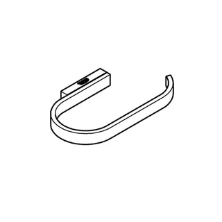 GROHE WC-Papierhalter Selection 41068 ohne Deckel nickel gebürstet – Bild 3