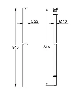 GROHE Ersatzrohr 48515 für Duschsysteme 15cm kürzer als Originalrohr chrom – Bild 5