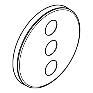 GROHE Rosette 48367 rund für SmartControl moon white – Bild 3