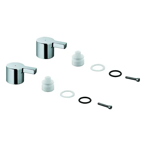 GROHE Griffpaar 48316 Markierung blau/rot für Lineare chrom