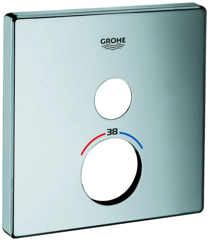 GROHE Rosette 49037 eckig für SmartControl chrom