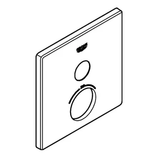 GROHE Rosette 49037 eckig für SmartControl chrom – Bild 3