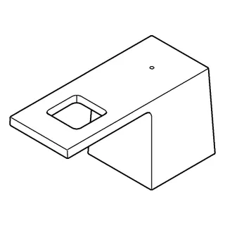 GROHE Griffpaar 48321 für Eurocube 3-L-Waschtisch-Batterie Mark. blau/rot chrom – Bild 3