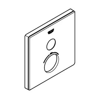 GROHE Rosette 49038 eckig für SmartControl moon white – Bild 3